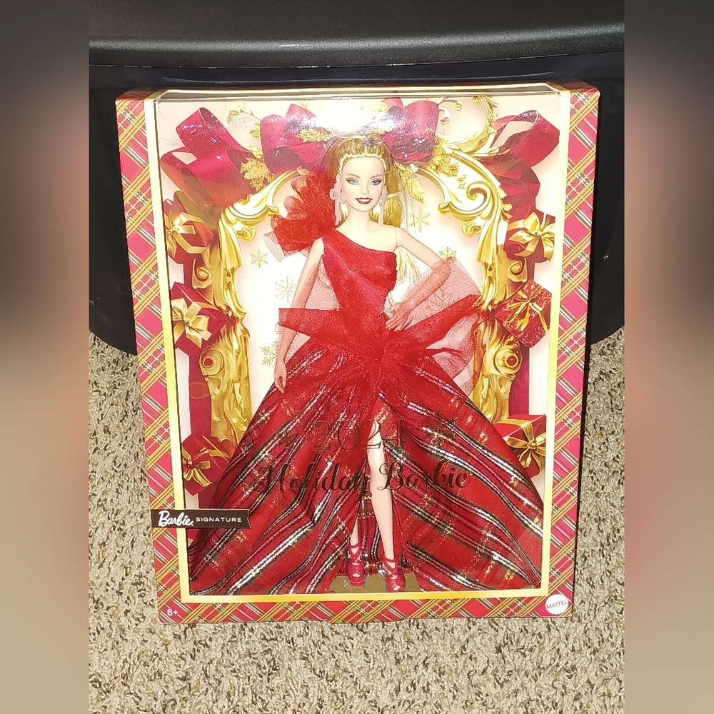 Barbie Signature 2024 Holiday Collector Doll, Blonde 13"in, NEW in BOX,Authentic